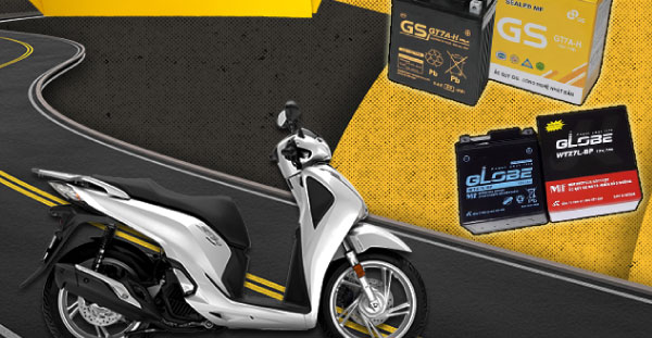 bình ắc quy cho xe honda sh